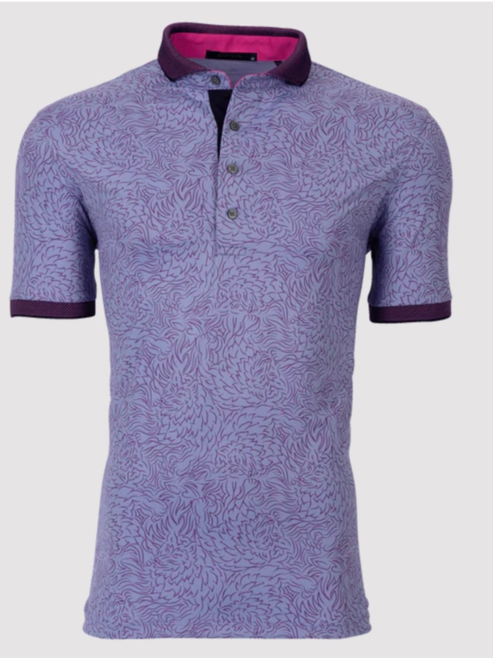 Greyson “The Grove” Den of Thieves Polo in Purple/Pink (Valley) with  sz XL